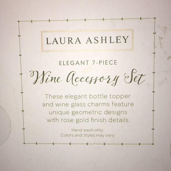 Laura Ashley Accents Envious Laura Ashley Wine Accessory Set Brand